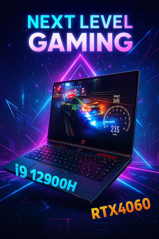 Ordinateur portable de jeu 16,1 pouces Intel Core i9-12900H + carte graphique RTX 4050 6G Win 11 64 Go RAM Clavier anglais pour joueurs
